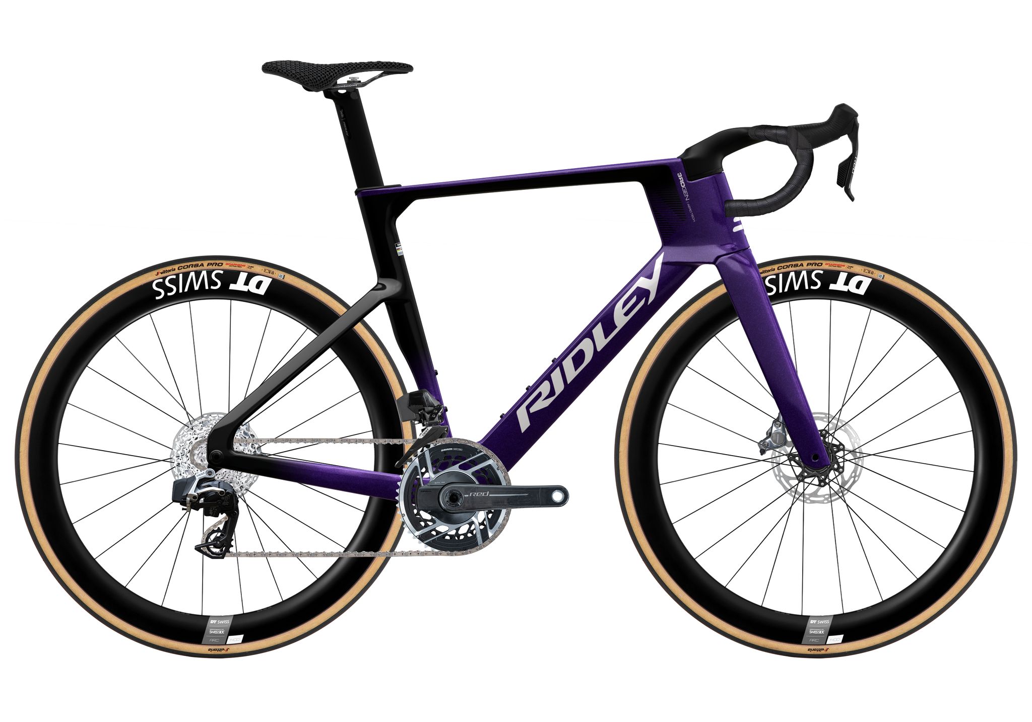 Ridley Noah FAST 3.0 SRAM RED AXS E1 Amethyst Purple + Black + White